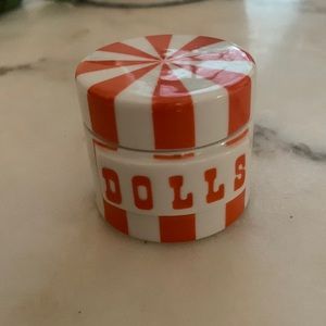 Jonathan Adler “Dolls” canister in orange